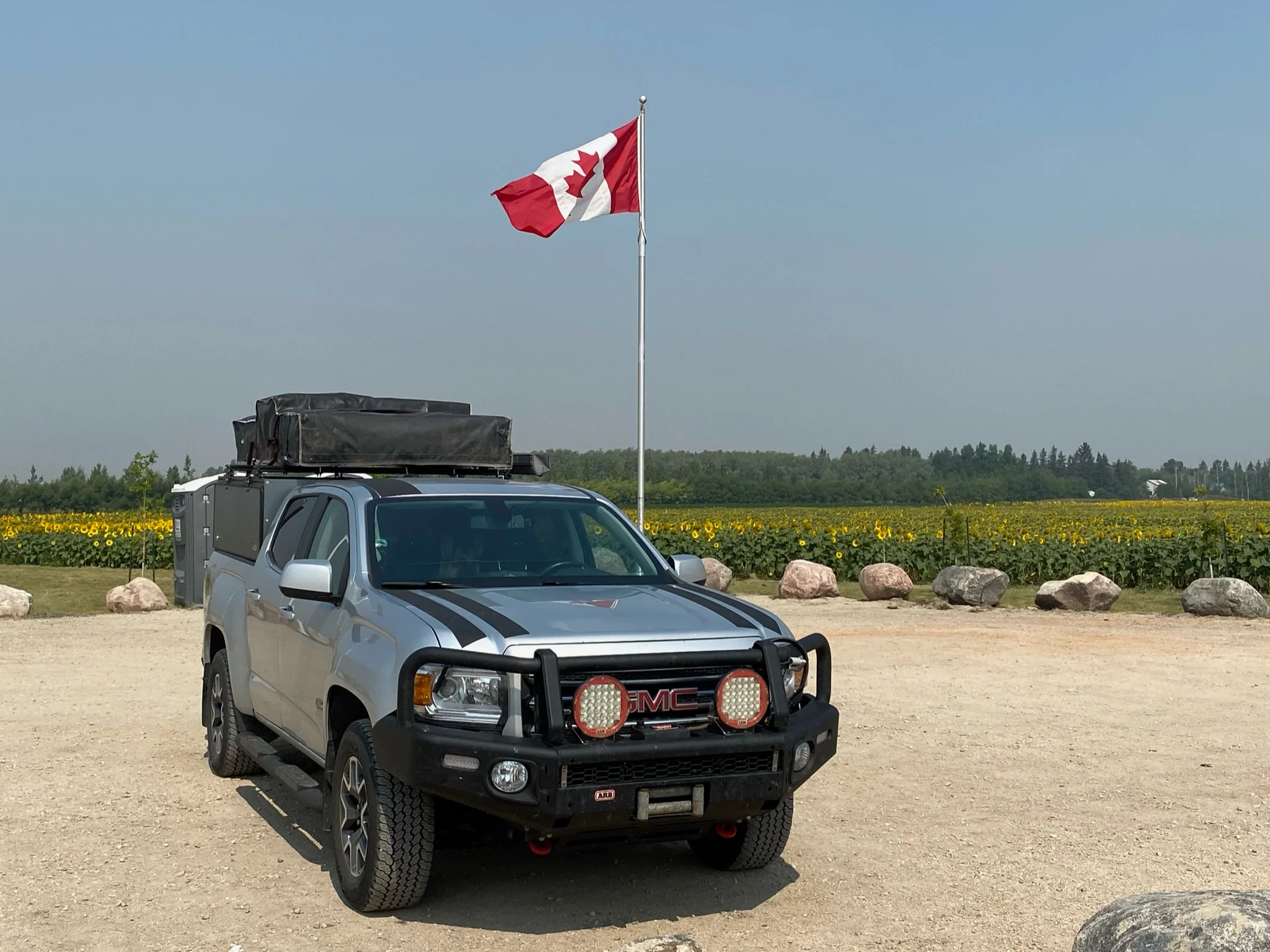 At the geographical centre of Canada